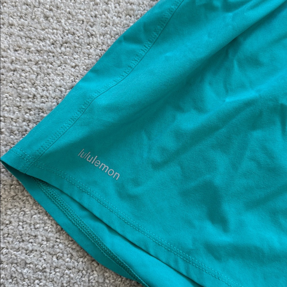 lululemon Women's Teal Shorts - Picture 3 of 4